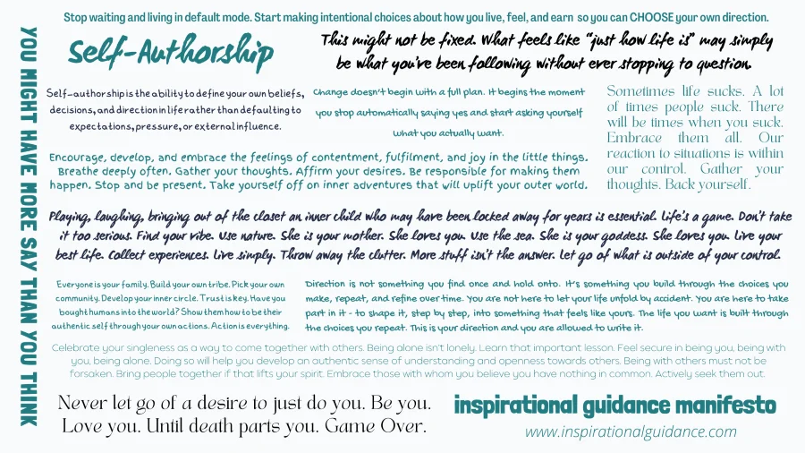 Inspirational Guidance manifesto